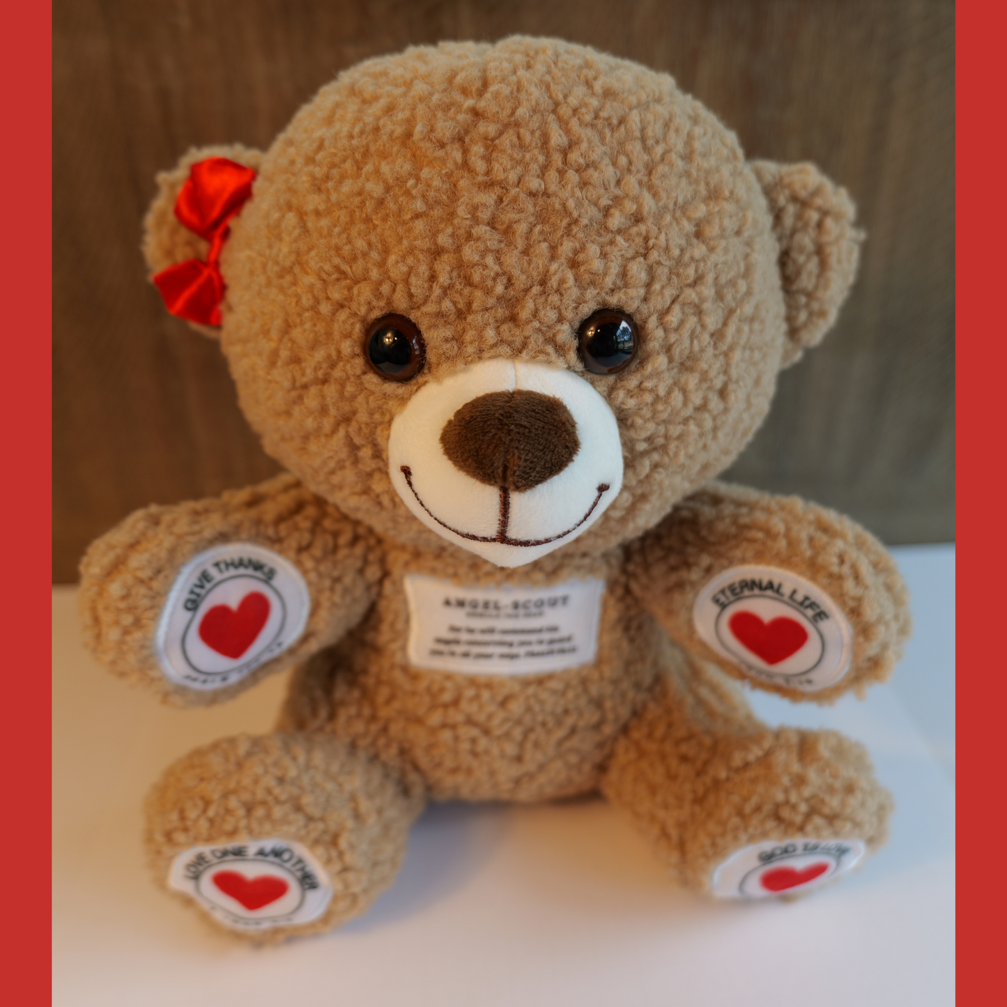 Angel-Scout, Briella the Bear™ – Prayer Plush with Audio Prayers