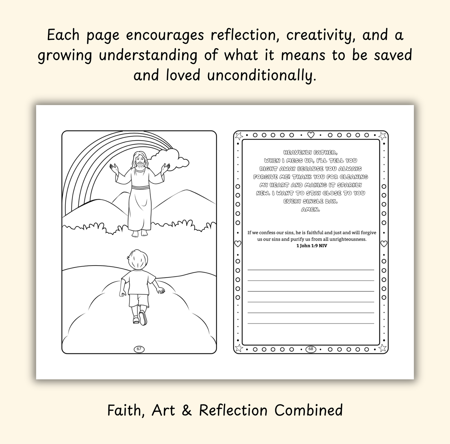 The Salvation of God – Coloring & Prayer Journal Featuring Angel-Scout, Liam the Lamb | 35 Bible Verses, Prayers & Faith-Inspired Art | Buy One, Bless One — Pray It Forward