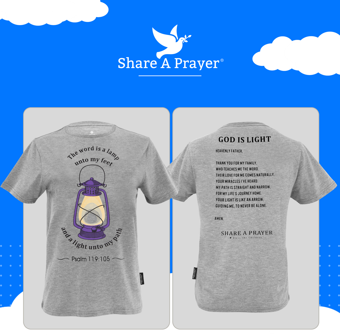 Kid's Short-Sleeve God is Light Shirt