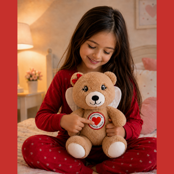 Press Briella the Bear's Heart
