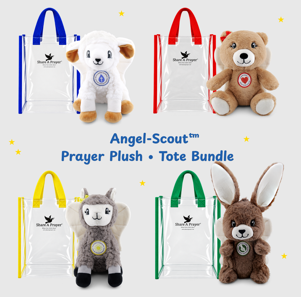 Angel-Scout™ Prayer Plush & Tote | Family Edition Bundle