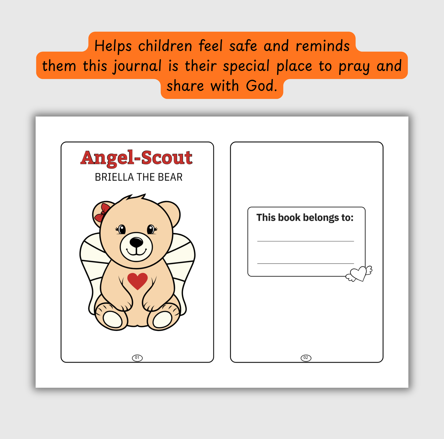 The Love of God – Coloring & Prayer Journal Featuring Angel-Scout, Briella the Bear | 35 Bible Verses, Prayers & Faith-Inspired Art | Buy One, Bless One — Pray It Forward