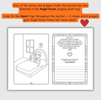 The Love of God – Coloring & Prayer Journal Featuring Angel-Scout, Briella the Bear | 35 Bible Verses, Prayers & Faith-Inspired Art | Buy One, Bless One — Pray It Forward