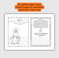 The Love of God – Coloring & Prayer Journal Featuring Angel-Scout, Briella the Bear | 35 Bible Verses, Prayers & Faith-Inspired Art | Buy One, Bless One — Pray It Forward