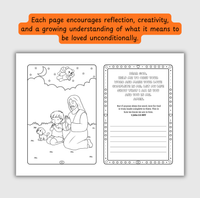 The Love of God – Coloring & Prayer Journal Featuring Angel-Scout, Briella the Bear | 35 Bible Verses, Prayers & Faith-Inspired Art | Buy One, Bless One — Pray It Forward