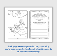 Angel-Scout™ Briella the Bear | Coloring Prayer Journal Set | The Love of God