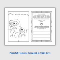 Angel-Scout™ Briella the Bear | Coloring Prayer Journal Set | The Love of God
