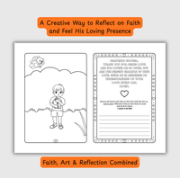 The Love of God – Coloring & Prayer Journal Featuring Angel-Scout, Briella the Bear | 35 Bible Verses, Prayers & Faith-Inspired Art | Buy One, Bless One — Pray It Forward