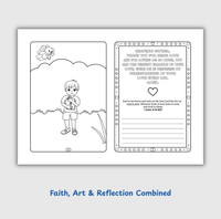 Angel-Scout™ Briella the Bear | Coloring Prayer Journal Set | The Love of God
