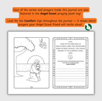 The Comfort of God – Coloring & Prayer Journal Featuring Angel-Scout, Benny the Bunny | 35 Bible Verses, Prayers & Faith-Inspired Art | Buy One, Bless One — Pray It Forward