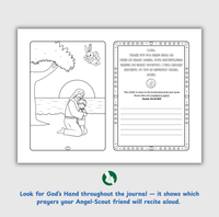 Angel-Scout™ Benny the Bunny | Coloring Prayer Journal Set | The Comfort of God