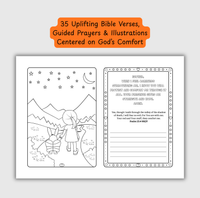 The Comfort of God – Coloring & Prayer Journal Featuring Angel-Scout, Benny the Bunny | 35 Bible Verses, Prayers & Faith-Inspired Art | Buy One, Bless One — Pray It Forward