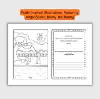 The Comfort of God – Coloring & Prayer Journal Featuring Angel-Scout, Benny the Bunny | 35 Bible Verses, Prayers & Faith-Inspired Art | Buy One, Bless One — Pray It Forward