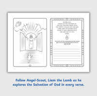 Angel-Scout™ Liam the Lamb | Coloring Prayer Journal Set | The Salvation of God