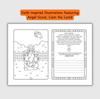 The Salvation of God – Coloring & Prayer Journal Featuring Angel-Scout, Liam the Lamb | 35 Bible Verses, Prayers & Faith-Inspired Art | Buy One, Bless One — Pray It Forward