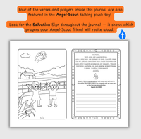 The Salvation of God – Coloring & Prayer Journal Featuring Angel-Scout, Liam the Lamb | 35 Bible Verses, Prayers & Faith-Inspired Art | Buy One, Bless One — Pray It Forward