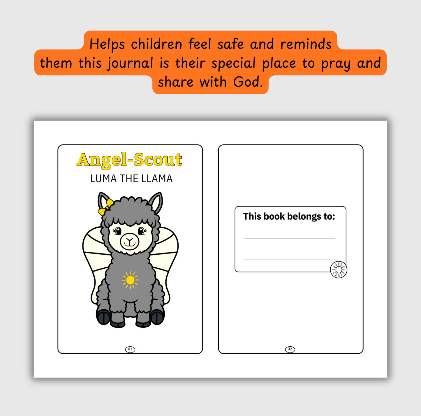 The Light of God – Coloring & Prayer Journal Featuring Angel-Scout, Luma the Llama | 35 Bible Verses, Prayers & Faith-Inspired Art | Buy One, Bless One — Pray It Forward