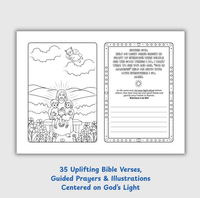 Angel-Scout™ Luma the Llama | Coloring Prayer Journal Set | The Light of God