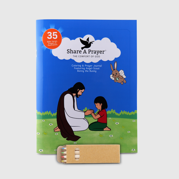 Angel-Scout™ Benny the Bunny | Coloring Prayer Journal Set | The Comfort of God