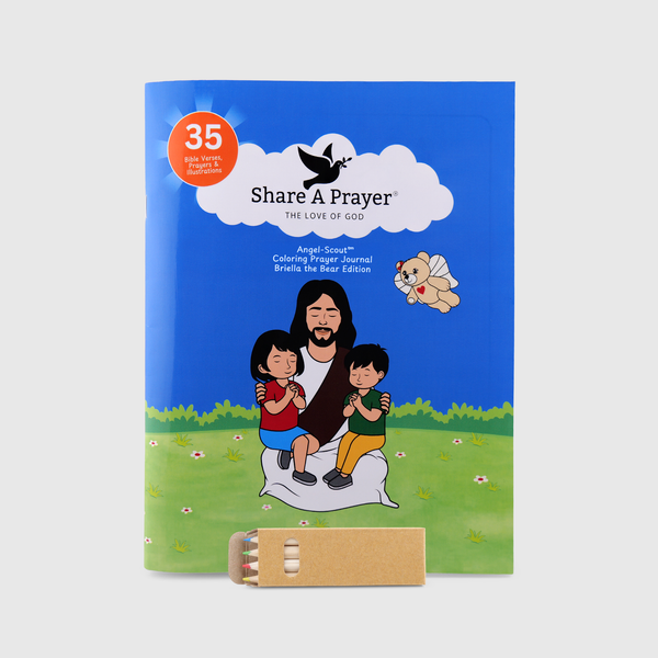 Angel-Scout™ Coloring Prayer Journal, Briella the Bear Edition | The Love of God
