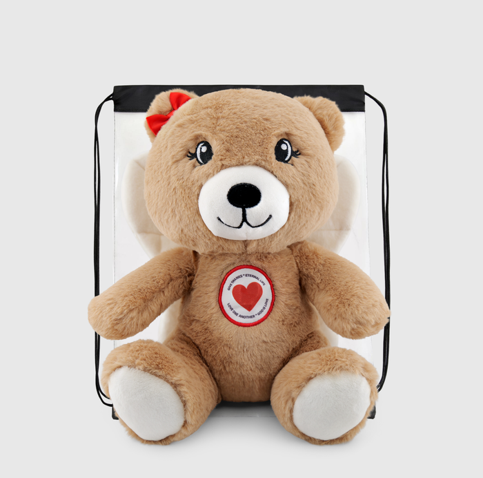 Angel-Scout™ Briella the Bear | Plush Prayer Companion + Backpack