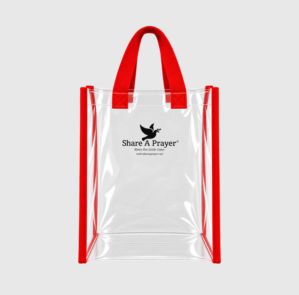 Angel-Scout™ Prayer Plush • Red Tote, Briella the Bear Edition | The Love of God