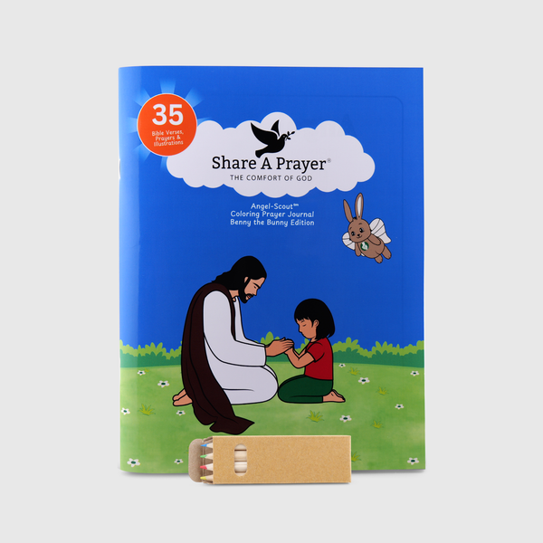 Angel-Scout™ Coloring Prayer Journal Set, Benny the Bunny Edition | The Comfort of God