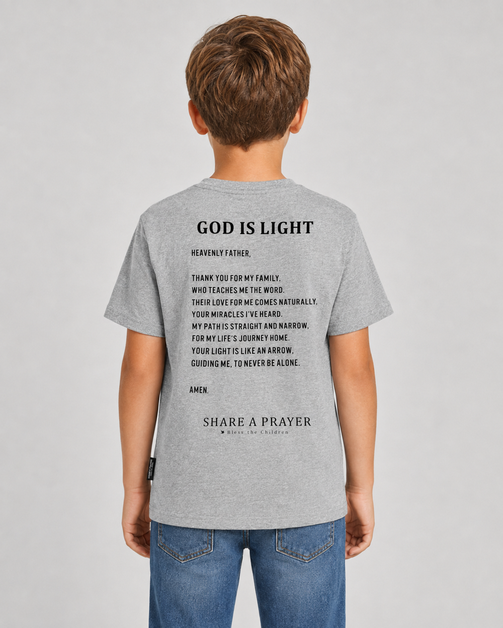 Kid's Short-Sleeve God is Light Shirt