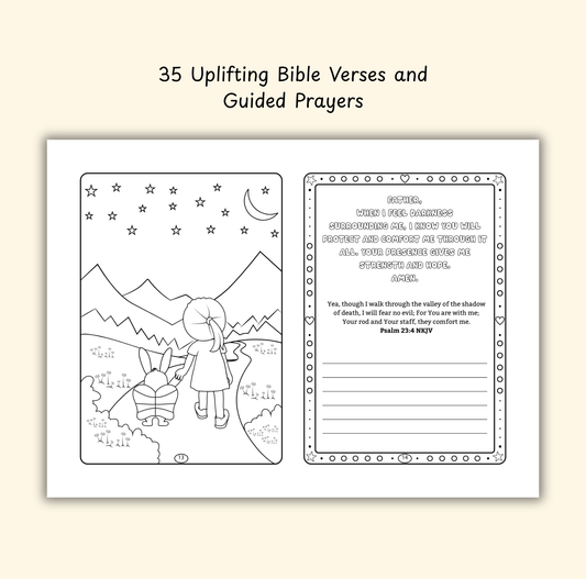 The Comfort of God – Coloring & Prayer Journal Featuring Angel-Scout, Benny the Bunny | 35 Bible Verses, Prayers & Faith-Inspired Art | Buy One, Bless One — Pray It Forward