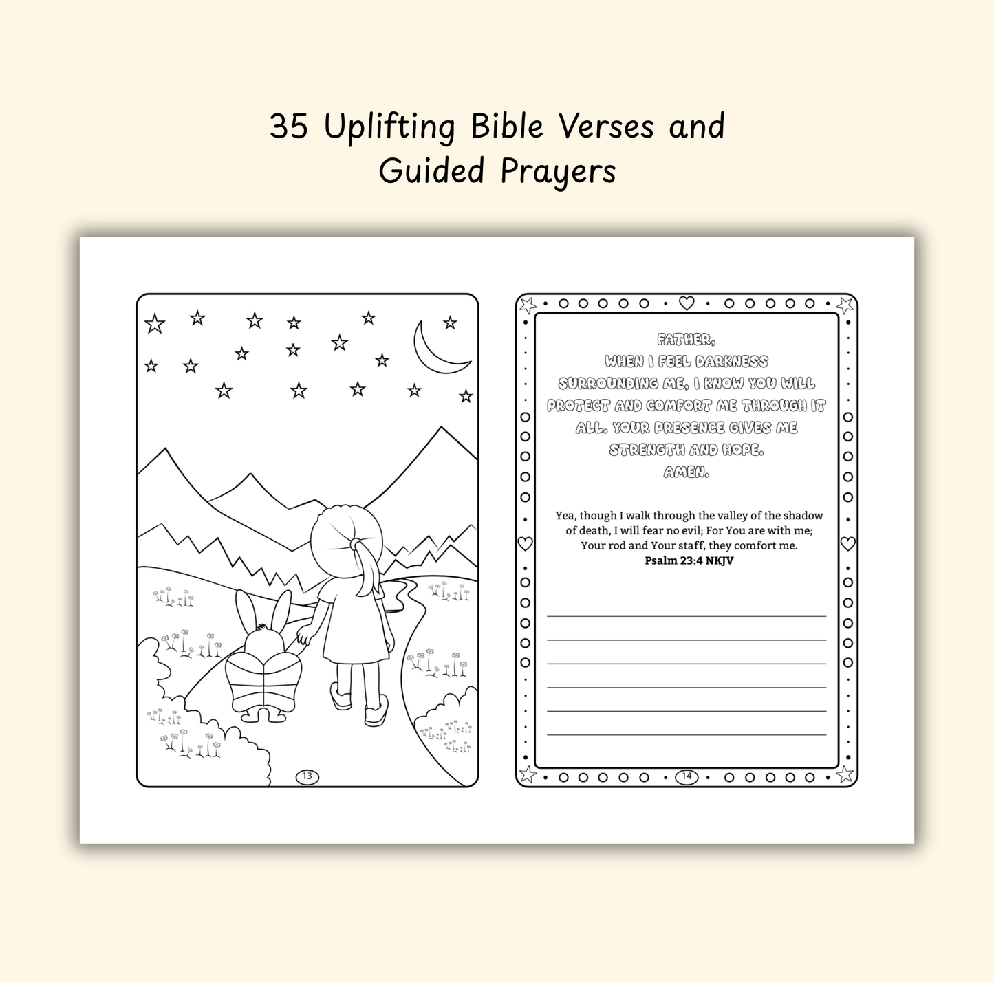 The Comfort of God – Coloring & Prayer Journal Featuring Angel-Scout, Benny the Bunny | 35 Bible Verses, Prayers & Faith-Inspired Art | Buy One, Bless One — Pray It Forward