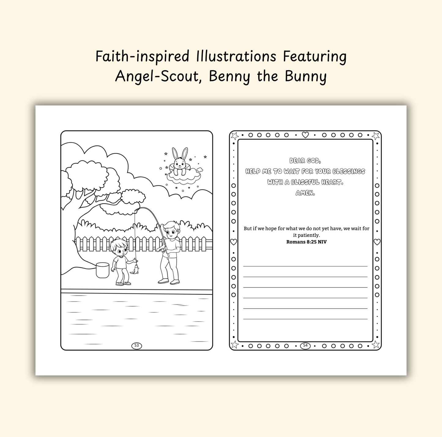 The Comfort of God – Coloring & Prayer Journal Featuring Angel-Scout, Benny the Bunny | 35 Bible Verses, Prayers & Faith-Inspired Art | Buy One, Bless One — Pray It Forward