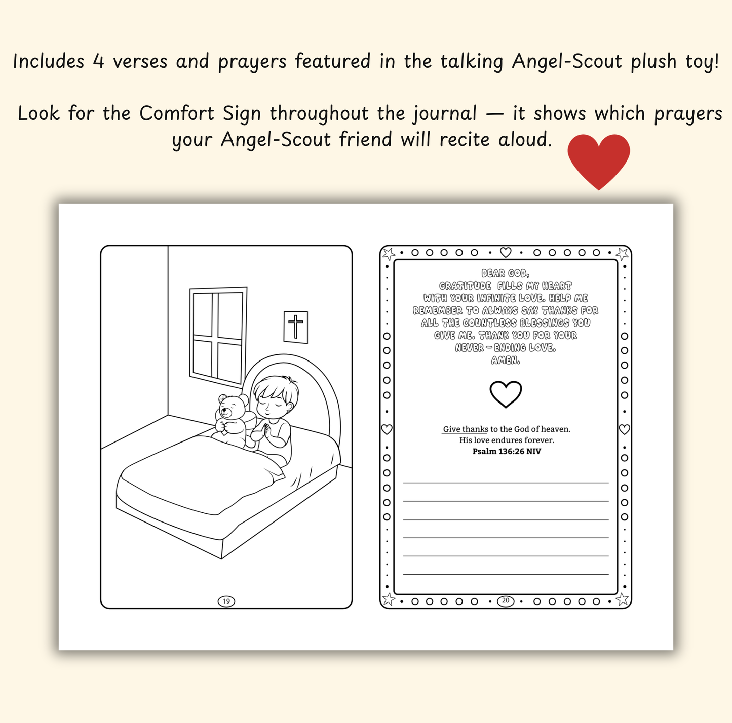 The Love of God – Coloring & Prayer Journal Featuring Angel-Scout, Briella the Bear | 35 Bible Verses, Prayers & Faith-Inspired Art | Buy One, Bless One — Pray It Forward