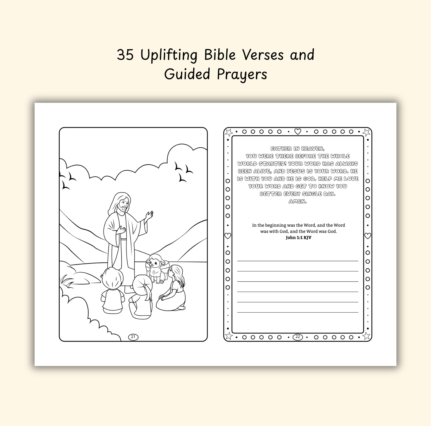 The Salvation of God – Coloring & Prayer Journal Featuring Angel-Scout, Liam the Lamb | 35 Bible Verses, Prayers & Faith-Inspired Art | Buy One, Bless One — Pray It Forward