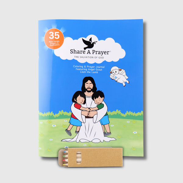 Angel-Scout™ Liam the Lamb | Coloring Prayer Journal Set | The Salvation of God