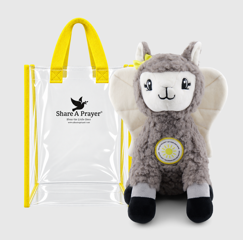 Angel-Scout™ Prayer Plush • Yellow Tote, Luma the Llama Edition | The Light of God