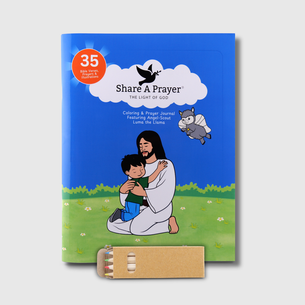 Angel-Scout™ Luma the Llama | Coloring Prayer Journal Set | The Light of God
