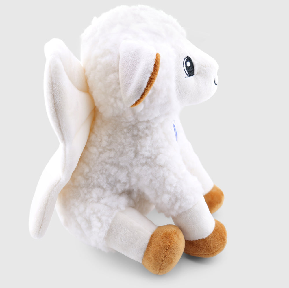 Angel-Scout™ Liam the Lamb | Plush Prayer Companion + Backpack