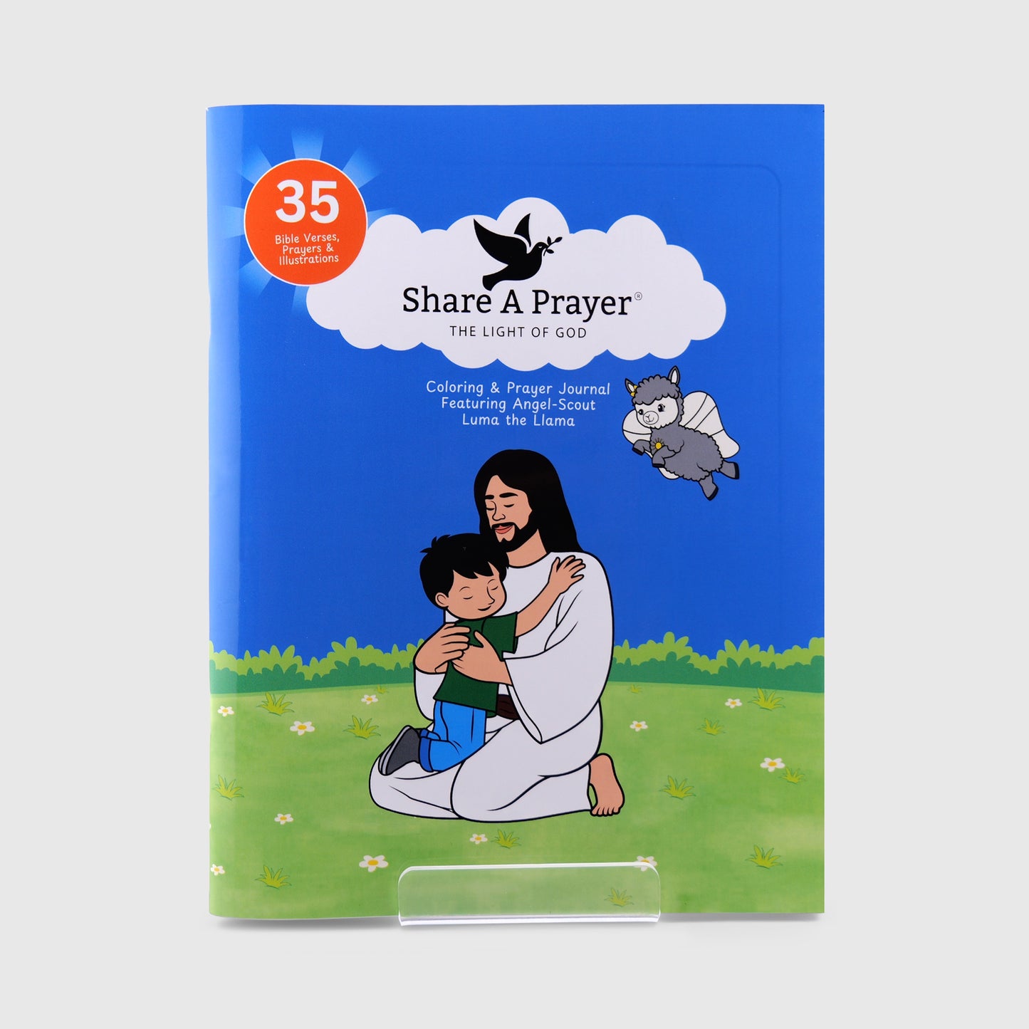 Angel-Scout, Luma the Llama Gift Set – Plush Prayer Toy, Coloring & Prayer Journal, Backpack + Pencils