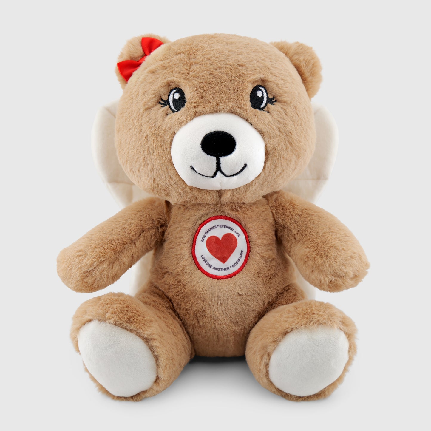 Angel-Scout Briella the Bear Gift Set – Plush Prayer Toy, Coloring & Prayer Journal, Backpack + Pencils