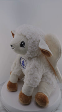 Angel-Scout™ Liam the Lamb | Plush Prayer Companion + Backpack